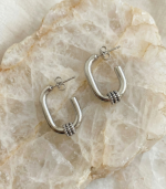 Arc U Silver Earring - Image 2