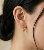 Bloom Hoop Gold Earring