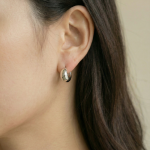 Form Orb Silver Earring