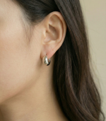 Form Orb Silver Earring