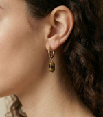 Luminous Tiger Stone Earring