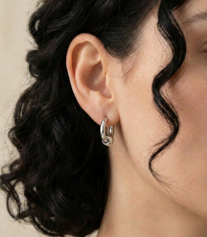Orb Hoop Earring Orb Hoop Earring - Image 1