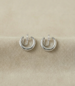 Ritual C Cuff Silver Earring - Image 3