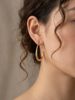 Ellipse Grace Gold Earring