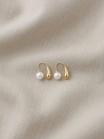 Everline Pearl Gold Earring - Image 3