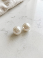 Moonlit Pearl White Studs - Image 2