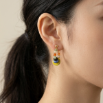 Organic Gem Earring