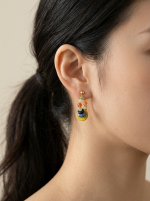 Organic Gem Earring
