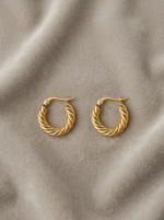 Rhythm Gold Earring - Image 3